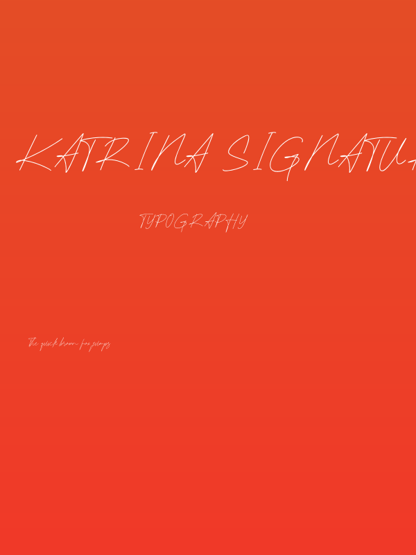 Katrina Signature Poster