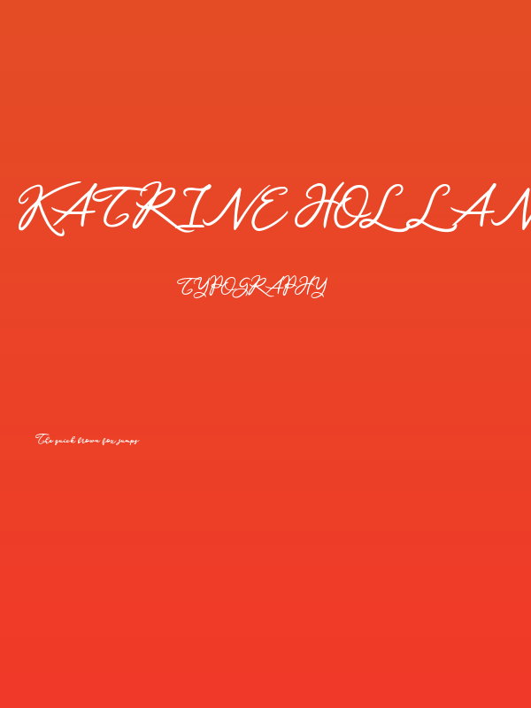 Katrine Holland Poster