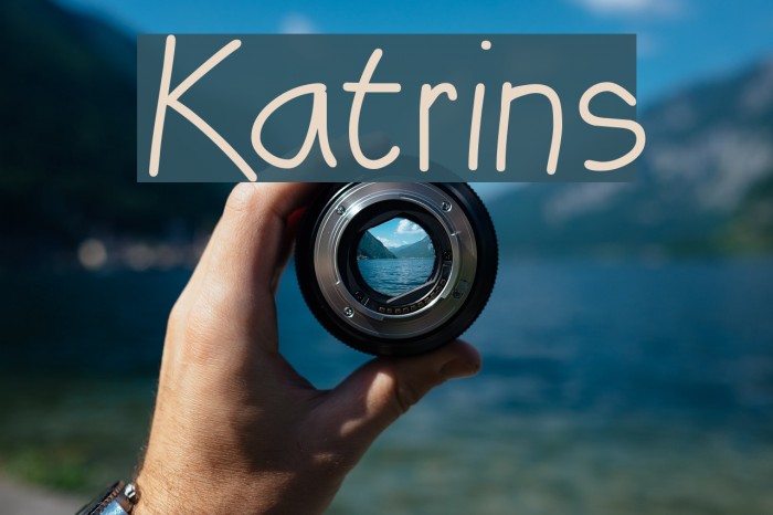 Katrins Font examples