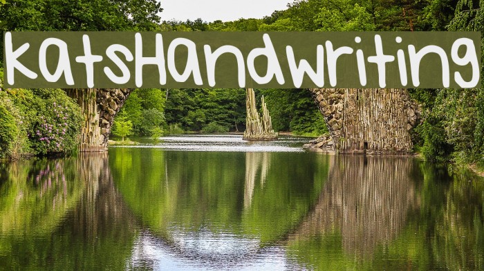 KatsHandwriting Font examples