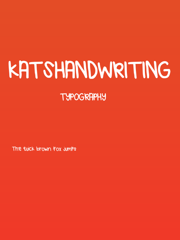 KatsHandwriting Poster