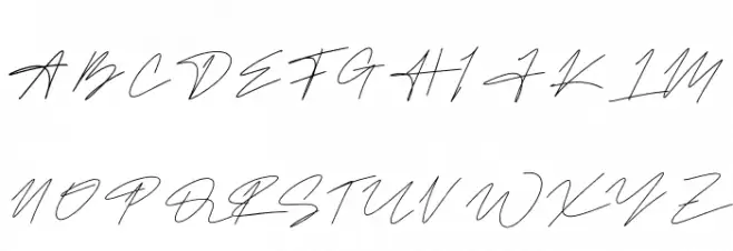 KattelaSignature 字体 大写