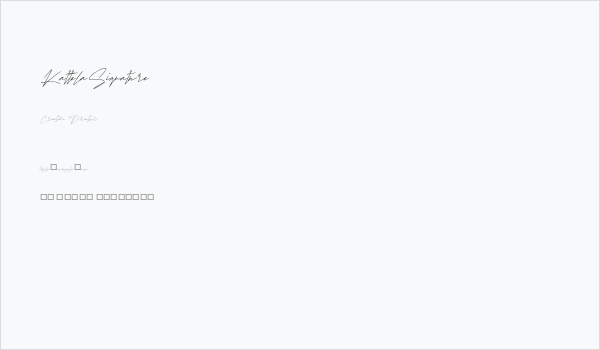 KattelaSignature Business Card