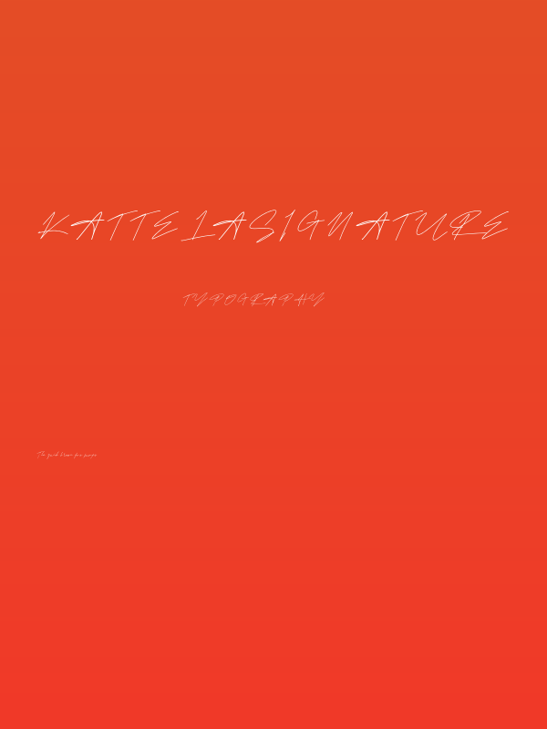 KattelaSignature Poster