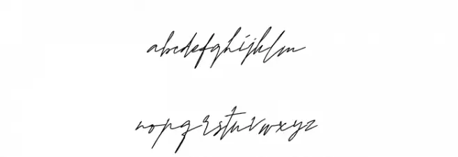 KattelaSignature Font LOWERCASE