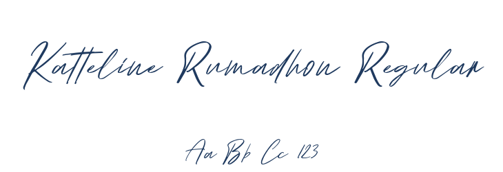 Katteline Rumadhon Regular Font Preview