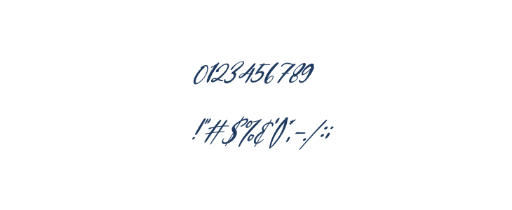 Katterine Rose Italic Other Characters