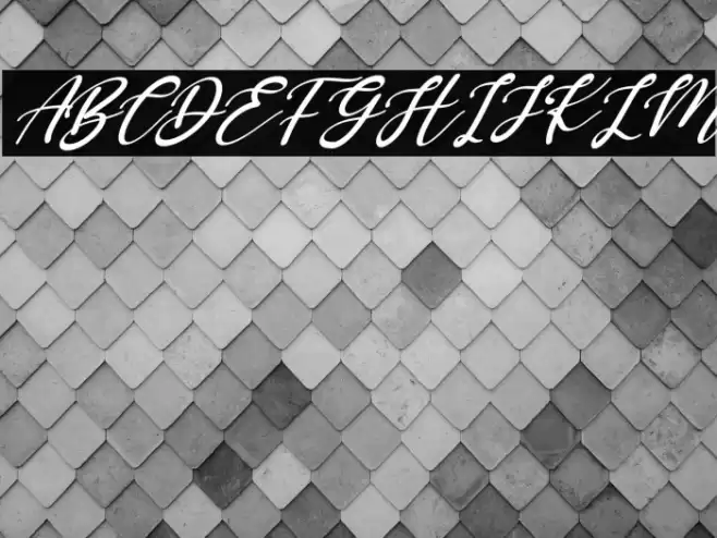 Katterine Rose Italic Font examples