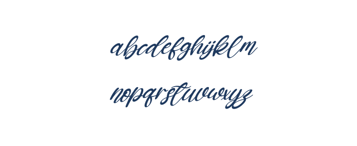 Katterine Rose Italic Lowercase
