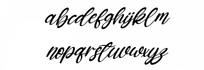 Katterine Rose Italic Fuentes MINÚSCULAS
