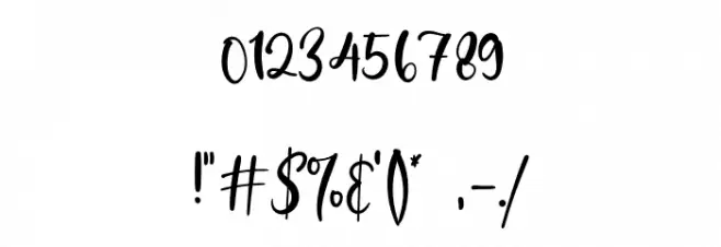 Katterine Rose Font OTHER CHARS