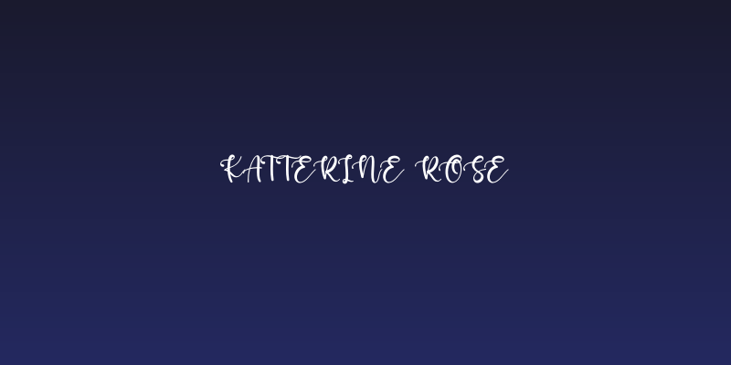 Katterine Rose Social Header
