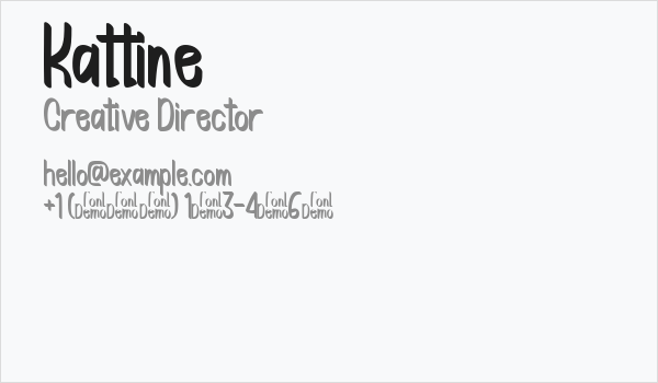 Kattine Business Card