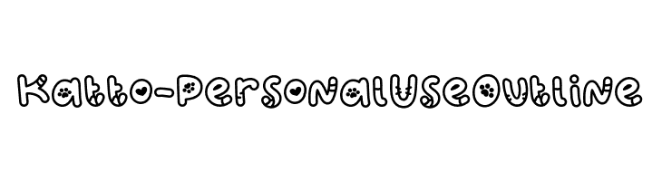 Katto - Personal Use Outline  免费字体下载
