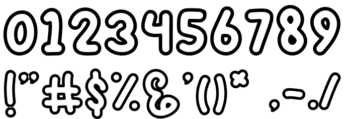 Katto - Personal Use Outline Font OTHER CHARS