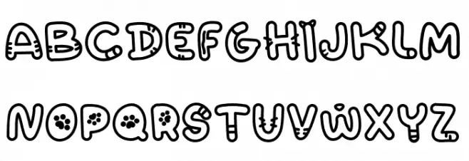 Katto - Personal Use Outline Fonte MAIÚSCULAS