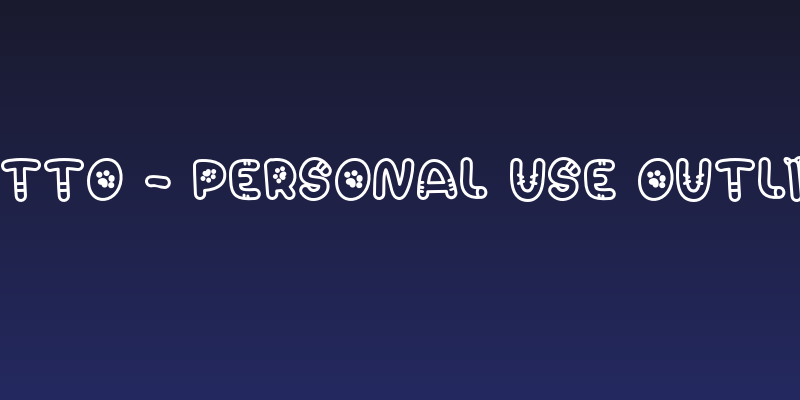 Katto - Personal Use Outline Social Header