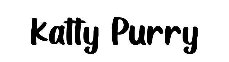 Katty Purry  フリーフォントのダウンロード