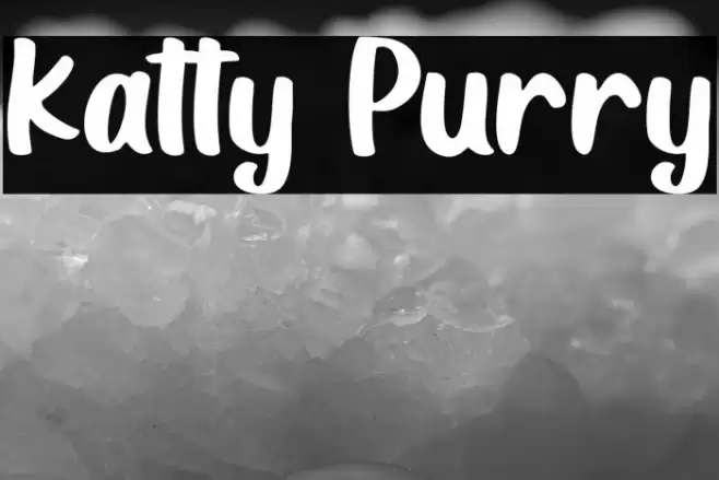 Katty Purry Font examples