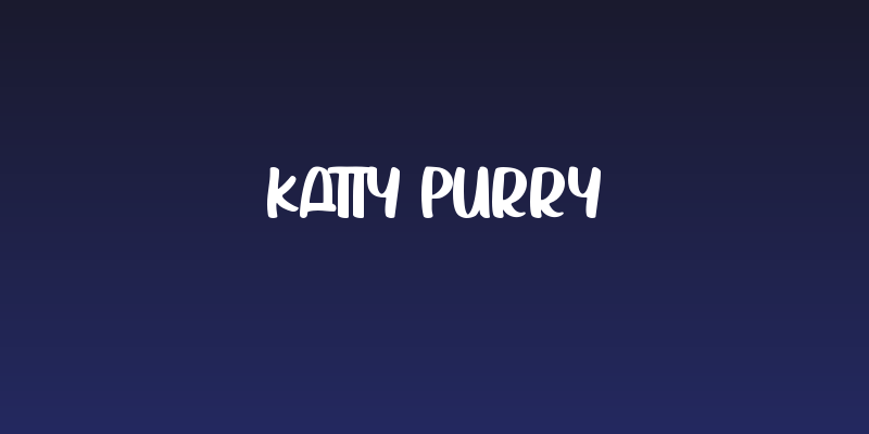 Katty Purry Social Header