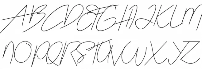 Katty Signature خط أحرف كبيرة