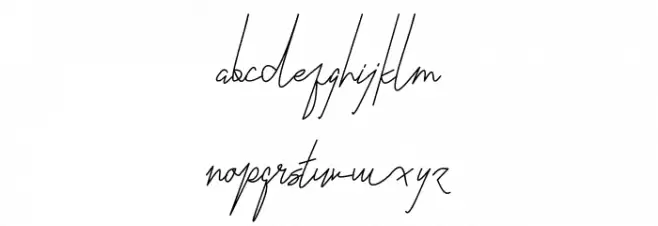 Katty Signature Caratteri MINUSCOLO
