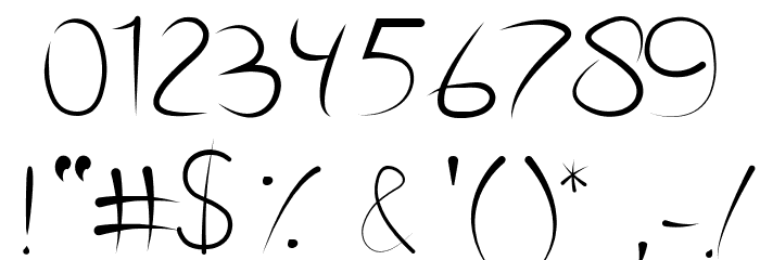 Kattyland Font OTHER CHARS
