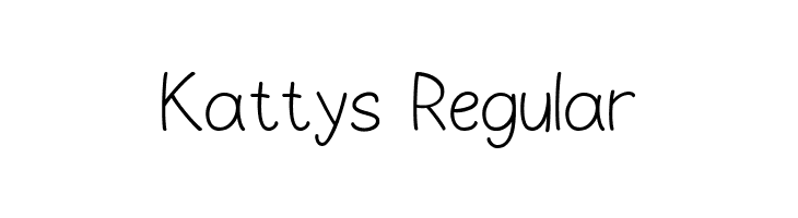 Kattys Regular  Free Fonts Download