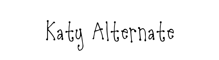 Katy Alternate  नि: शुल्क फ़ॉन्ट्स डाउनलोड