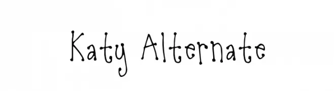 Katy Alternate  Descarca Fonturi Gratis