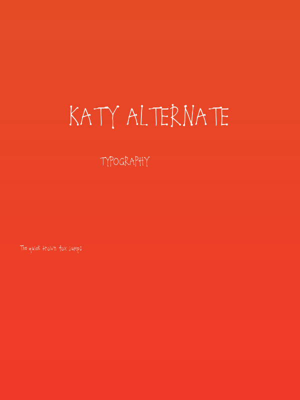 Katy Alternate Poster