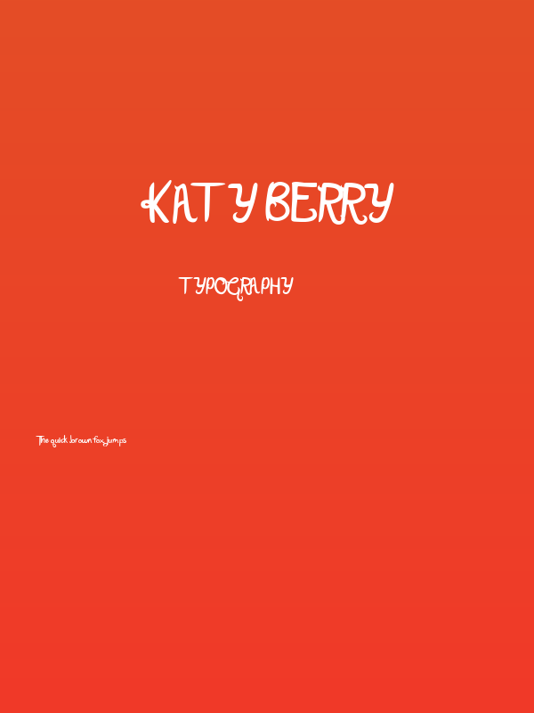 Katy Berry Poster