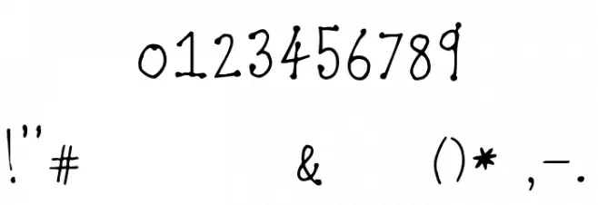 Katy Normal Font OTHER CHARS