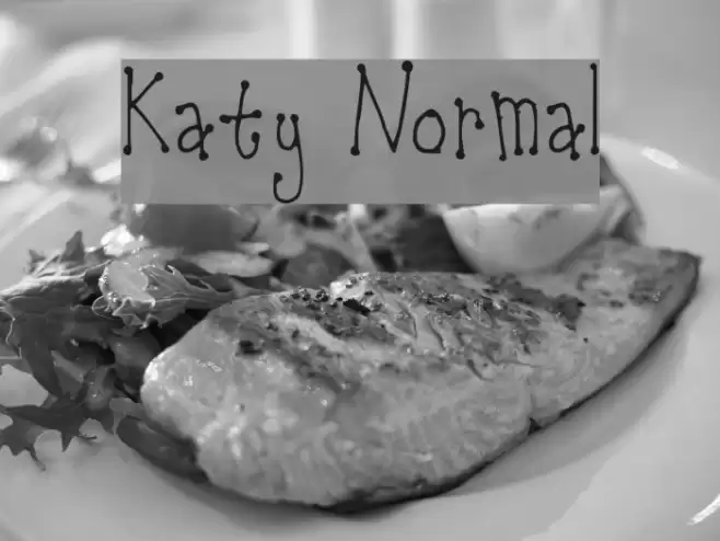 Katy Normal Font examples