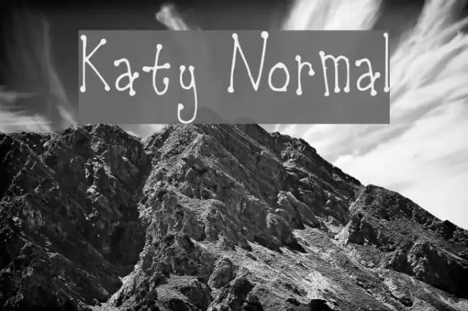 Katy Normal Font examples