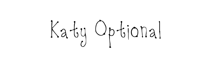 Katy Optional Font
