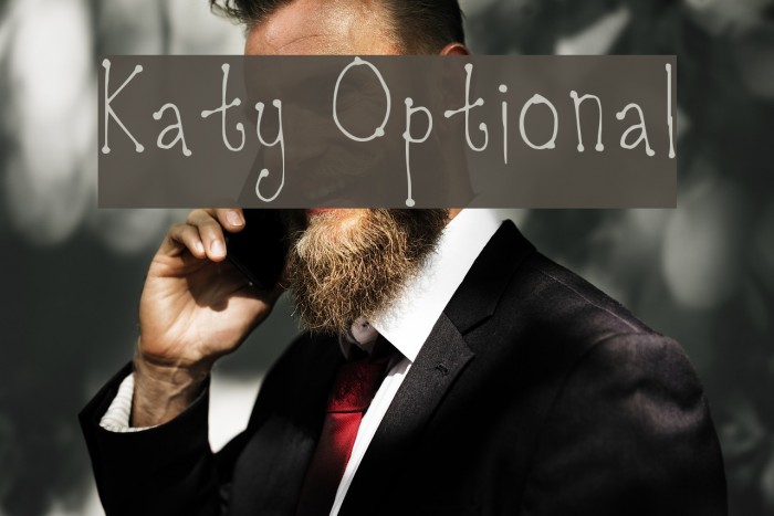 Katy Optional Font examples