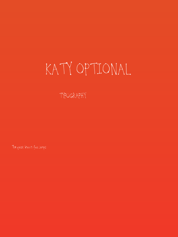 Katy Optional Poster