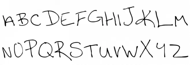 Katy handwriting 1 Medium Schriftart Groß