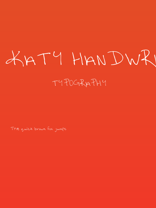 Katy handwriting 1 Medium Poster