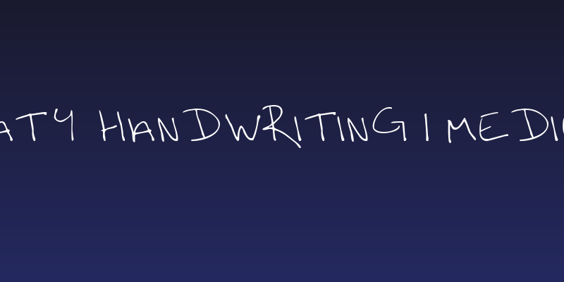 Katy handwriting 1 Medium Social Header