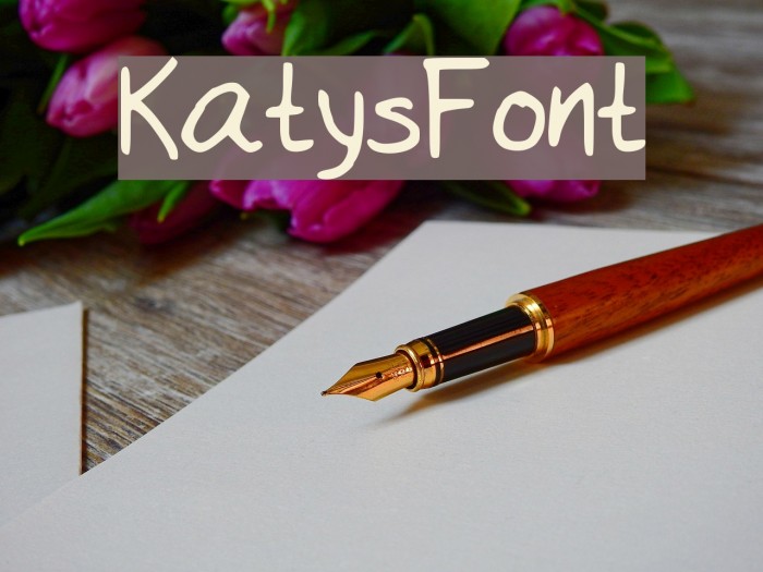 KatysFont Fonte examples