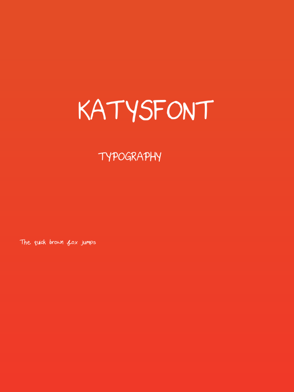 KatysFont Poster