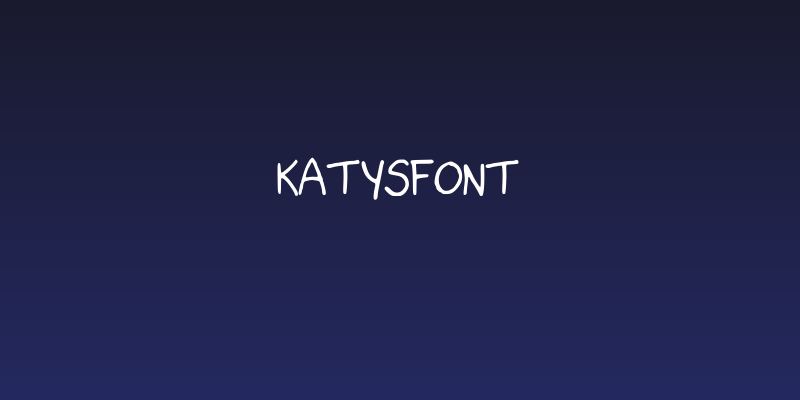 KatysFont Social Header