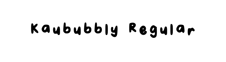 Kau_bubbly Regular  baixar fontes gratis