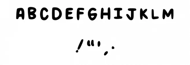 Kau_bubbly Regular फ़ॉन्ट अन्य घर का काम