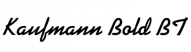 Kaufmann Bold BT  Frei Schriftart Herunterladen