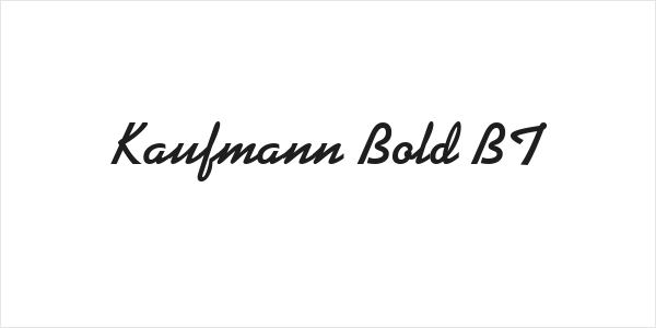 Kaufmann Bold BT Logo