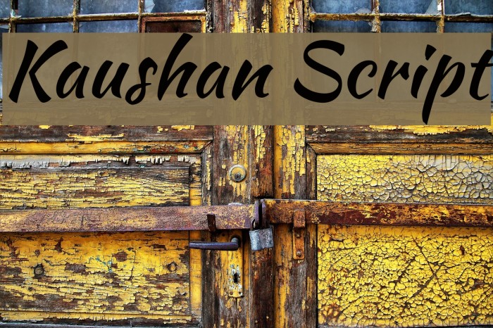 Kaushan Script Polices examples
