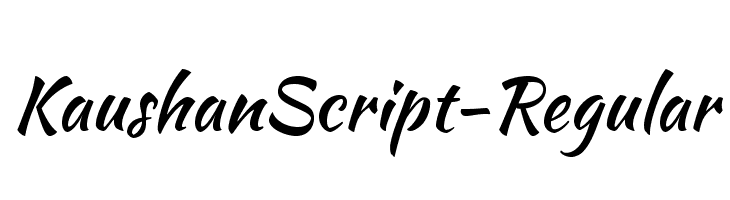 kaushan script regular font